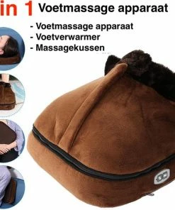 J&J Comfort Goods Voetmassage Apparaat En Massagekussen Ineen- Warmtefunctie - Shiatsu Massage - Nekmassage Apparaat -