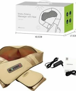 Ventux Shiatsu Massagekussen - Elektrisch Nekmassage En Schouder Apparaat - Beige -KLASVSA Verkoop 550x537 17