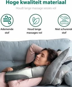WeRelieff Shiatsu Massagekussen Met Warmte - Kussen Met 2 Soorten Nekmassage – Massage Apparaat Voor Nek En Schouder -KLASVSA Verkoop 550x537