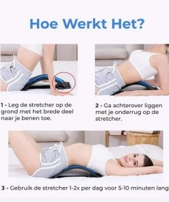 Backzy Backstretcher - Rugstretcher - Nekstretcher - Rug Corrector - Rugmassage - Massage Apparaat- Yogamat - Rugbrace - Rugsteun -KLASVSA Verkoop 550x537 6