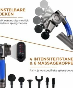 Bluemay Massage Gun - Massageapparaat - 5 Instelbare Hoeken - 6 Massagekoppen - Carry Case -KLASVSA Verkoop 550x538 15