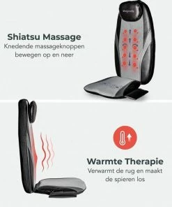 LifeGoods Massagekussen - Shiatsu - Stoel Voor Rug - Infrarood ? Zwart -KLASVSA Verkoop 550x539 3