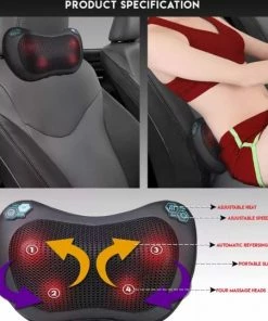 MOSO Shiatsu Massagekussen Met Infrarood Warmte Functie Nekkussen Voor Nek Schouder Rug Hand Voor Thuis En Auto Zwart 13 MOSO Shiatsu Massagekussen Met Infrarood Warmte Functie Nekkussen Voor Nek Schouder Rug Hand Voor Thuis En Auto Zwart -KLASVSA Verkoop 550x540 5
