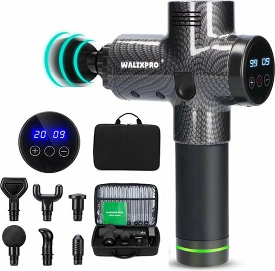 Merkloos Massagegun | Massagepistool | Theragun | Massage Gun | Massage Pistool | Massageapparaat | Spierherstel | Zwart 1 Merkloos Massagegun | Massagepistool | Theragun | Massage Gun | Massage Pistool | Massageapparaat | Spierherstel | Zwart