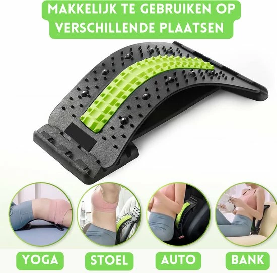 Luxovita Verstelbare Rugstretcher - Voor Nek-/Rugklachten - Rugmassage - Backstretcher - Groen Luxovita Verstelbare Rugstretcher - Voor Nek-/Rugklachten - Rugmassage - Backstretcher - Groen -KLASVSA Verkoop 550x541 14