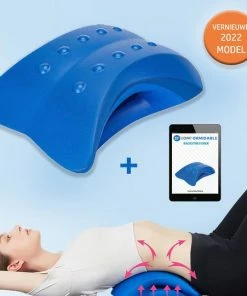 Comformidable Backstretcher - Traagschuim Rugstretcher - Postuur Corrector - Rug Corrector - Massageapparaat - Nekstretcher - Inclusief E-Book