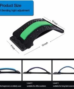 Merkloos Blauwe BackStretcher | 10 Magnetische Acupunctuur Punten | Rug - Back Cracker | Massage -KLASVSA Verkoop 550x542 2