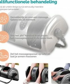 Q'ualife Pacificae® Voetmassage Apparaat - Shiatsu Massage - Goed Voor Bloedcirculatie - Infrarood Warmte Stand - Wasbare Hoes - Grijs -KLASVSA Verkoop 550x543 19