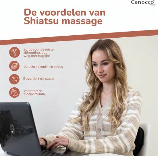 Merkloos Shiatsu Massage Kussen - Elektrisch - Nek/Rug/Voeten - Met Warmte Functie ? Draadloos - Voor In De Auto - Op Kantoor - Bruin 6 Merkloos Shiatsu Massage Kussen - Elektrisch - Nek/Rug/Voeten - Met Warmte Functie ? Draadloos - Voor In De Auto - Op Kantoor - Bruin - Afbeelding 6