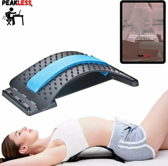 Peakless? Verstelbare Backstretcher Met Gratis E-Book - Rugklachten & Rugpijn - Massage - Houding En Postuur Corrector - Rugstretcher 1 Peakless? Verstelbare Backstretcher Met Gratis E-Book - Rugklachten & Rugpijn - Massage - Houding En Postuur Corrector - Rugstretcher