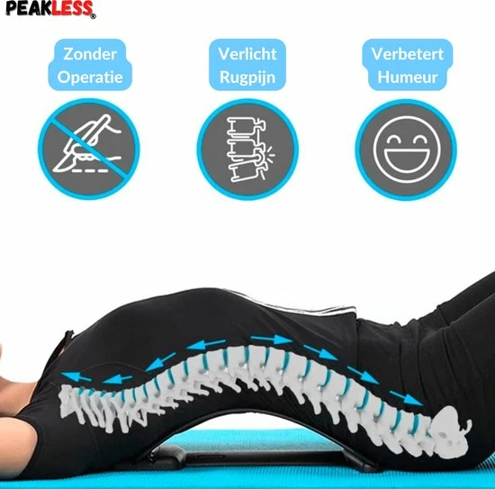Peakless? Verstelbare Backstretcher Met Gratis E-Book - Rugklachten & Rugpijn - Massage - Houding En Postuur Corrector - Rugstretcher 3 Peakless? Verstelbare Backstretcher Met Gratis E-Book - Rugklachten & Rugpijn - Massage - Houding En Postuur Corrector - Rugstretcher - Afbeelding 3