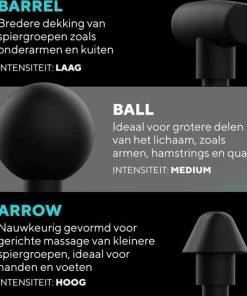 HoMedics PGM1000 Draadloze Massage Gun - 5 Uur Batterij - Met Warmtefunctie - 6 Opzetstukken - Professioneel - Sport En Relax Massage - Inclusief Koffer -KLASVSA Verkoop 550x544 1