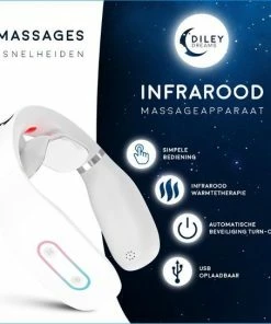 Diley Dreams® Infrarood Nekmassage Apparaat Met 3D Slaapmasker – Massage Apparaat – Massagekussen – Wit -KLASVSA Verkoop 550x544 7