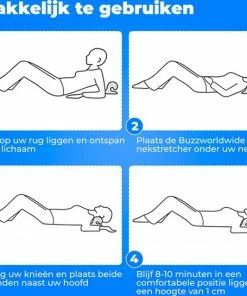 Buzzworldwide Nekstretcher - Massagekussen - Nekkussen - Nekmassage Apparaat - Schoudermassage - Nek Massage - Nekpijn Kussen - Nekshape - Blackfriday - Sinterklaascadeau - Kerstcadeau -KLASVSA Verkoop 550x545 1