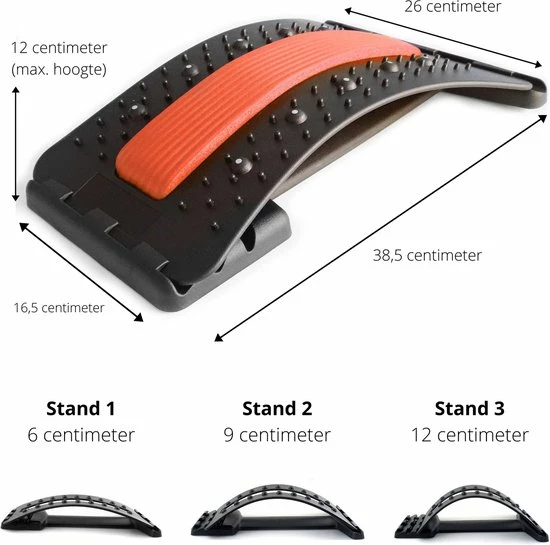 EarKings Backstretcher Massage Apparaat Met Zachte Massage Pads - Verstelbare Rugstretcher Voor Optimale Ontspanning - Rood 7 EarKings Backstretcher Massage Apparaat Met Zachte Massage Pads - Verstelbare Rugstretcher Voor Optimale Ontspanning - Rood - Afbeelding 7