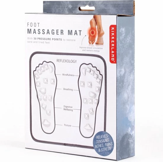 Kikkerland Voetmassage Mat - Ontspanning - Mindfulness - Voor Op De Bank Of Op Bed 4 Kikkerland Voetmassage Mat - Ontspanning - Mindfulness - Voor Op De Bank Of Op Bed - Afbeelding 4