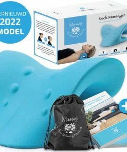 Mass?ji Massagekussen - Massage Kussen - Nekstretcher - Shiatsu Massagekussen - Nekmassage Apparaat - Nekkussen - Massage - Triggerpoint - Acupunctuur - Nek Massage