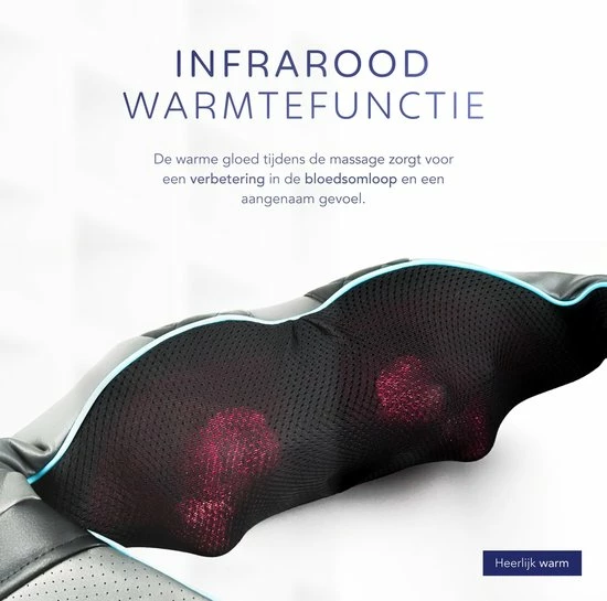 Relaxius? Massagekussen - Draadloos - Shiatsu Massagekussen - Nekmassage - Infrarood Warmtefunctie - 3 Intensiteitsstanden 10 Relaxius? Massagekussen - Draadloos - Shiatsu Massagekussen - Nekmassage - Infrarood Warmtefunctie - 3 Intensiteitsstanden - Afbeelding 10