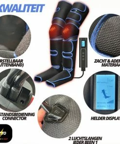 LETO? Voetmassage En Beenmassage Apparaat - Massage Apparaat - Rusteloze Benen - Vermoeide Benen - Verbetert Bloedsomloop - Recovery Boots - Lymfedrainageapparaat - Cellulitis Vermindering -KLASVSA Verkoop 550x546 18