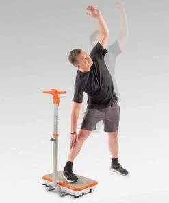 Vibroshaper Vibro Shaper - Fitness Trilplaat Ondersteunt Spieropbouw En Vetverbranding - Vibratietrainer Voor Alle Spiergroepen - Inclusief Fitnessbanden - Oranje Met Handvat -KLASVSA Verkoop 550x546 23