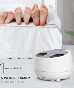 NAIPO SFS-101 OFlexiSpa Steam Foot Spa Bath Massager Met Elektrische Rollers, 3 Verwarmingsniveaus En 2 Intensiteiten Voor Voetreflexologie, 3 Instelbare Timers, Kalmeert Vermoeide Voeten, Waterbesparend -KLASVSA Verkoop 550x546 25