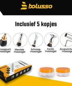 Bolusso Complete Acupunctuur Pen Set ? Inclusief 5 Kopstukken, Nederlandse Handleiding ? Massage Pen En Hulpmiddel ? Oplaadbaar - Inclusief Gel Potjes -KLASVSA Verkoop 550x546 7