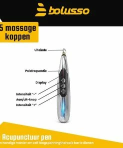 Bolusso Complete Acupunctuur Pen Set ? Inclusief 5 Kopstukken, Nederlandse Handleiding ? Massage Pen En Hulpmiddel ? Oplaadbaar - Inclusief Gel Potjes -KLASVSA Verkoop 550x546 8