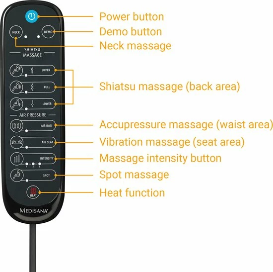 Medisana MCG 820 Massagekussen BLACK Medisana MCG 820 Massagekussen BLACK -KLASVSA Verkoop 550x547 16