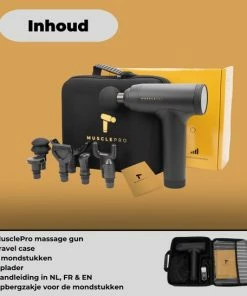 MusclePro - Massage Gun - Professioneel Massage Apparaat - Massage Pistool - Spier Massage - Sport Massage - 8 Mondstukken -KLASVSA Verkoop 550x547 2
