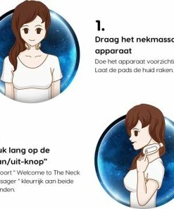 Diley Dreams® Infrarood Nekmassage Apparaat Met 3D Slaapmasker – Massage Apparaat – Massagekussen – Wit -KLASVSA Verkoop 550x548 16