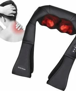Vivid Green Nekmassage Apparaat - Shiatsu Massagekussen - Massage Apparaten - Nekmassage - Kussen Nek En Rug - Apparaat