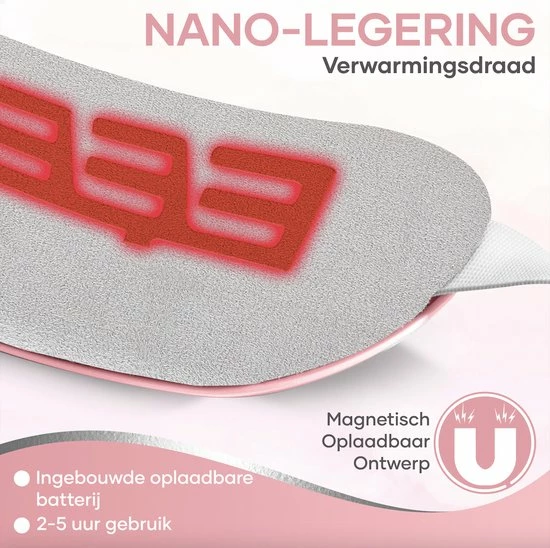 MoreWomen? MVK01 - Menstruatie Warmteband - Verwarmde Menstruatieband - Verwarmingsband - Warmtekussen - 3 Warmtestanden - Triltechnologie - Roze 4 MoreWomen? MVK01 - Menstruatie Warmteband - Verwarmde Menstruatieband - Verwarmingsband - Warmtekussen - 3 Warmtestanden - Triltechnologie - Roze - Afbeelding 4