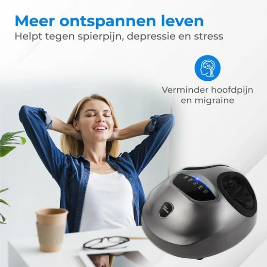 Nuvance - Voetmassage apparaat - 15 Standen - Bloedsomloop - Grijs Nuvance - Voetmassage Apparaat - 15 Standen - Bloedsomloop - Grijs -KLASVSA Verkoop 550x549 23