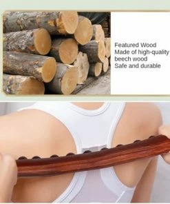 Merkloos Massage - Massageapparaat - Voor Rug, Nek, Schouder, Buik, Armen, Benen, Etc. - Massage Stok Hout - Guasha Massage Tool - Duurzaam - 1 Stuk -KLASVSA Verkoop 550x549 28