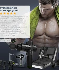 Topylife® Massage Gun - Massage Apparaat - Professioneel En Krachtig Massage Gun - Inclusief Massage Ballen En Opzetstukken - Snel En Effectief Spierherstel - Ontspan En Relax Met Deze Massage Pistool - Ideale Spierstimulator -KLASVSA Verkoop 550x549 6