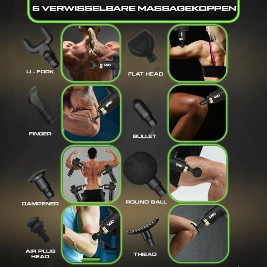 Sanbo? Massage Gun Elite - Sport En Relax Massage - Professioneel 30 Standen - Inclusief Koffer - Inclusief APP - Massage Pistool - Black Friday 2022 3 Sanbo? Massage Gun Elite - Sport En Relax Massage - Professioneel 30 Standen - Inclusief Koffer - Inclusief APP - Massage Pistool - Black Friday 2022 - Afbeelding 3