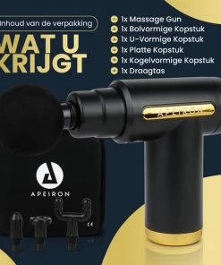 Apeiron Mini Massagegun - Sport En Relax Massage - Professioneel - Inclusief Koffer - 4 Opzetstukken - Massage Apparaat - Massage Pistool -KLASVSA Verkoop 550x550 1009