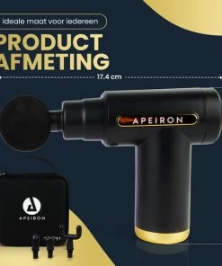 Apeiron Mini Massagegun - Sport En Relax Massage - Professioneel - Inclusief Koffer - 4 Opzetstukken - Massage Apparaat - Massage Pistool -KLASVSA Verkoop 550x550 1010