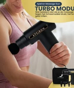 Apeiron Mini Massagegun - Sport En Relax Massage - Professioneel - Inclusief Koffer - 4 Opzetstukken - Massage Apparaat - Massage Pistool -KLASVSA Verkoop 550x550 1012