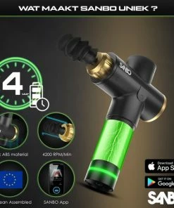 Sanbo? Massage Gun Elite - Sport En Relax Massage - Professioneel 30 Standen - Inclusief Koffer - Inclusief APP - Massage Pistool - Black Friday 2022 15 Sanbo? Massage Gun Elite - Sport En Relax Massage - Professioneel 30 Standen - Inclusief Koffer - Inclusief APP - Massage Pistool - Black Friday 2022 -KLASVSA Verkoop 550x550 102