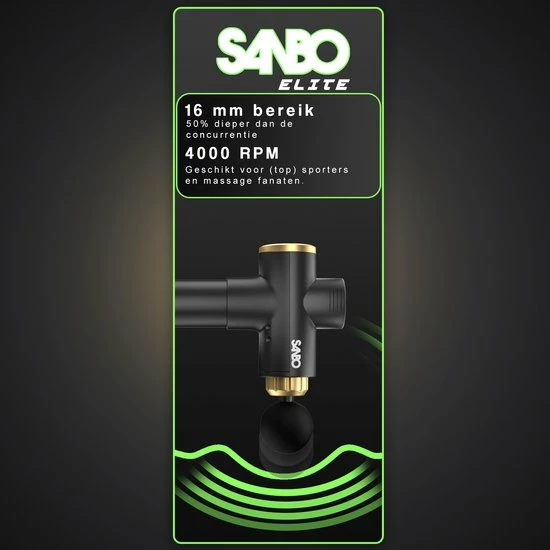 Sanbo? Massage Gun Elite - Sport En Relax Massage - Professioneel 30 Standen - Inclusief Koffer - Inclusief APP - Massage Pistool - Black Friday 2022 7 Sanbo? Massage Gun Elite - Sport En Relax Massage - Professioneel 30 Standen - Inclusief Koffer - Inclusief APP - Massage Pistool - Black Friday 2022 - Afbeelding 7