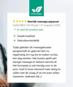 Vivid Green Nekmassage Apparaat - Shiatsu Massagekussen - Massage Apparaten - Nekmassage - Kussen Nek En Rug - Apparaat -KLASVSA Verkoop 550x550 1040