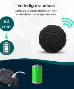 Massagerr? Massagebal - Vibrerend - Triggerpoint Bal - 4 Tril Niveaus - Massage Bal Elektrisch - Moderne Lacrosse Bal - Voetmassage - Massage Roller - Nek, Rug, Schouder, Fullbody -KLASVSA Verkoop 550x550 1050