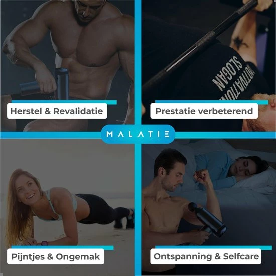 Malatie Massage Gun - Professioneel Massage Apparaat - Digitaal Scherm - Inclusief 6 Opzetstukken - 30 Standen - Professioneel - Massage Pistool 7 Malatie Massage Gun - Professioneel Massage Apparaat - Digitaal Scherm - Inclusief 6 Opzetstukken - 30 Standen - Professioneel - Massage Pistool - Afbeelding 7