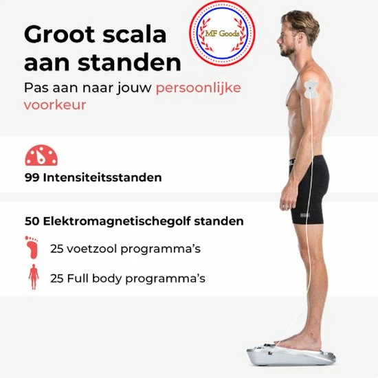 MF Goods Bloedcirculatieapparaat Luxe Totaalpakket - Voetmassage Apparaat Bloedsomloop - Tens Apparaat - Ems Apparaat - Riem Ems - Infraroodlamp - Plasma Afvoer Bloed 2 MF Goods Bloedcirculatieapparaat Luxe Totaalpakket - Voetmassage Apparaat Bloedsomloop - Tens Apparaat - Ems Apparaat - Riem Ems - Infraroodlamp - Plasma Afvoer Bloed - Afbeelding 2
