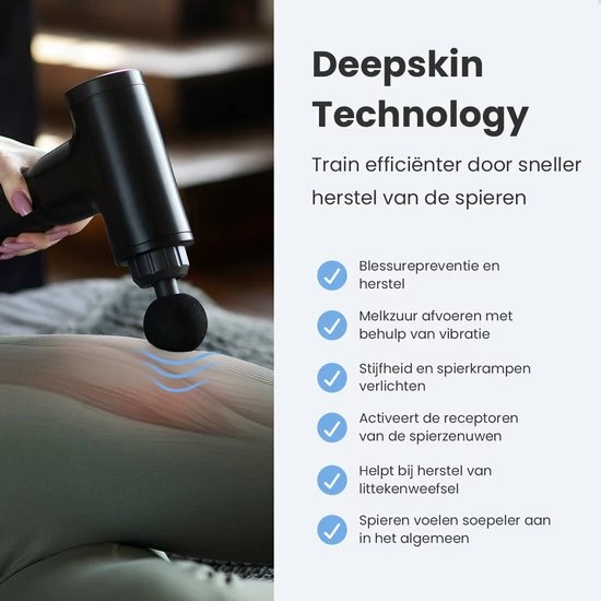 Lifeproducts Massage Gun PRIME - Massage Gun Professioneel - Massage Pistool - Zwart 4 Lifeproducts Massage Gun PRIME - Massage Gun Professioneel - Massage Pistool - Zwart - Afbeelding 4