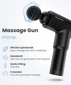 Lifeproducts Massage Gun PRIME - Massage Gun Professioneel - Massage Pistool - Zwart 12 Lifeproducts Massage Gun PRIME - Massage Gun Professioneel - Massage Pistool - Zwart -KLASVSA Verkoop 550x550 111