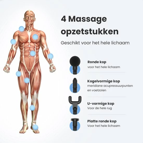 Lifeproducts Massage Gun PRIME - Massage Gun Professioneel - Massage Pistool - Zwart 6 Lifeproducts Massage Gun PRIME - Massage Gun Professioneel - Massage Pistool - Zwart - Afbeelding 6