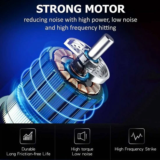 Scandinavian Collection Massage Gun 2.0 - Intense Nek En Rug Massage - Sport En Relax Massage - Professioneel- Inclusief Koffer - Massage Apparaat - 6 Standen - Massage Gun 2.0 11 Scandinavian Collection Massage Gun 2.0 - Intense Nek En Rug Massage - Sport En Relax Massage - Professioneel- Inclusief Koffer - Massage Apparaat - 6 Standen - Massage Gun 2.0 - Afbeelding 11