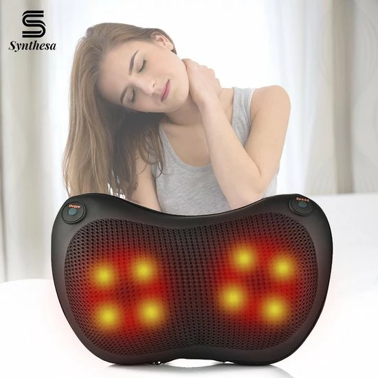 Draadloos Massagekussen met Warmtefunctie - Incl. Autolader - Nekmassage apparaat - Shiatsu Massage Synthesa Draadloos Massagekussen Met Warmtefunctie - Incl. Autolader - Nekmassage Apparaat - Shiatsu Massage -KLASVSA Verkoop 550x550 1124